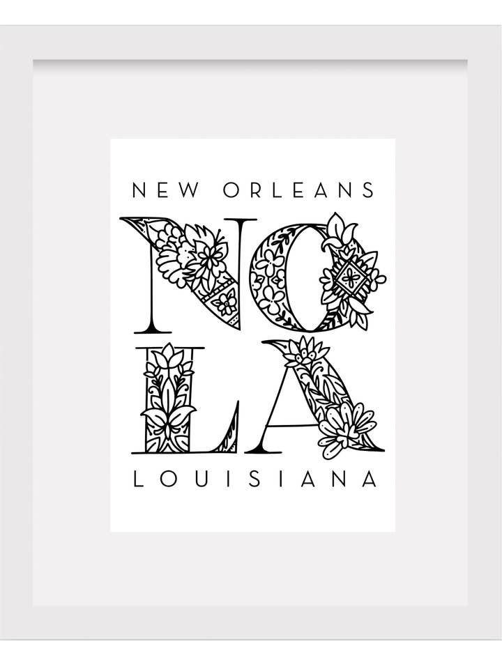 Nola - Impresión de arte floral para venta al por mayor de Lionheart Prints