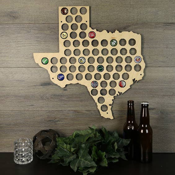 Torched Products - Wholesale Wall Accent - Men’s Gift State Beer Cap Map – Beer Cap Collector/Display102