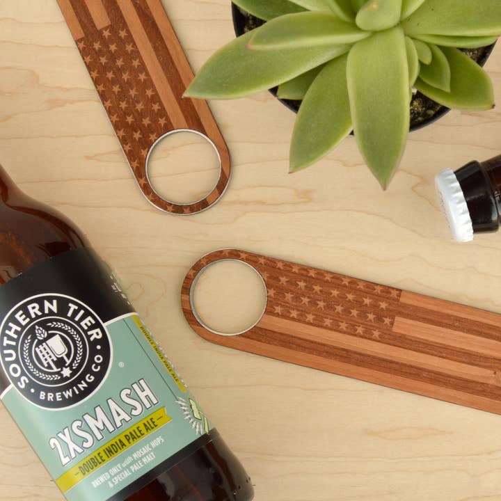 Autumn Woods Collective - Wholesale Bottle/Wine Opener - Bottle Opener | American Flag0