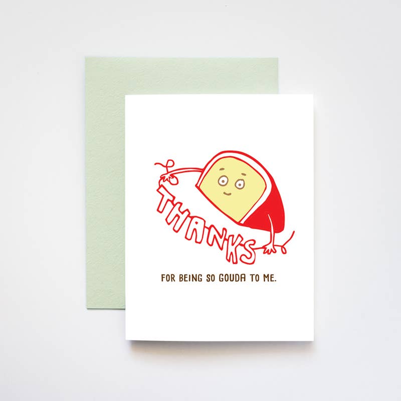ILOOTPAPERIE - Wholesale Thank you card - Gouda Thanks Greeting Card