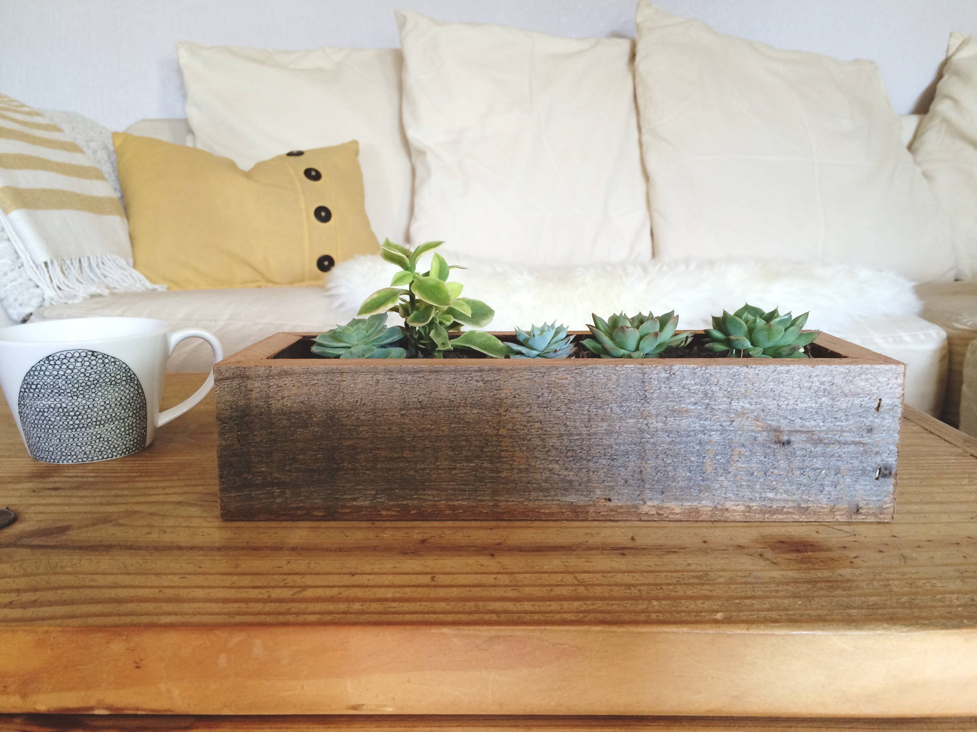 Alibi Interiors - Vendita all'ingrosso Fioriere - Fioriera in legno di recupero 2x10 Fivesie5