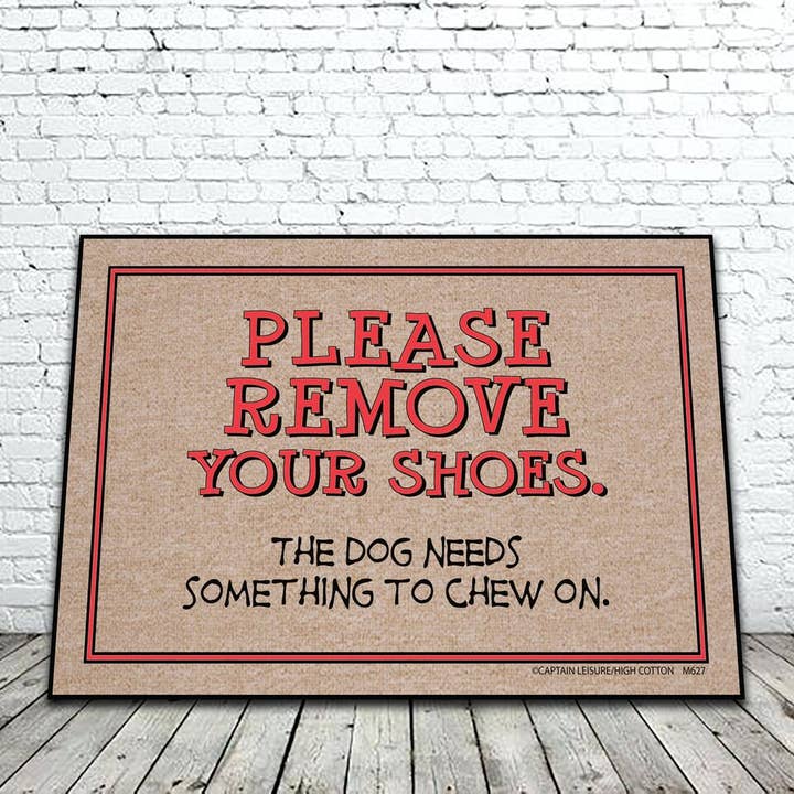 High Cotton Gifts - Wholesale Door Mat - Remove Your Shoes Mat