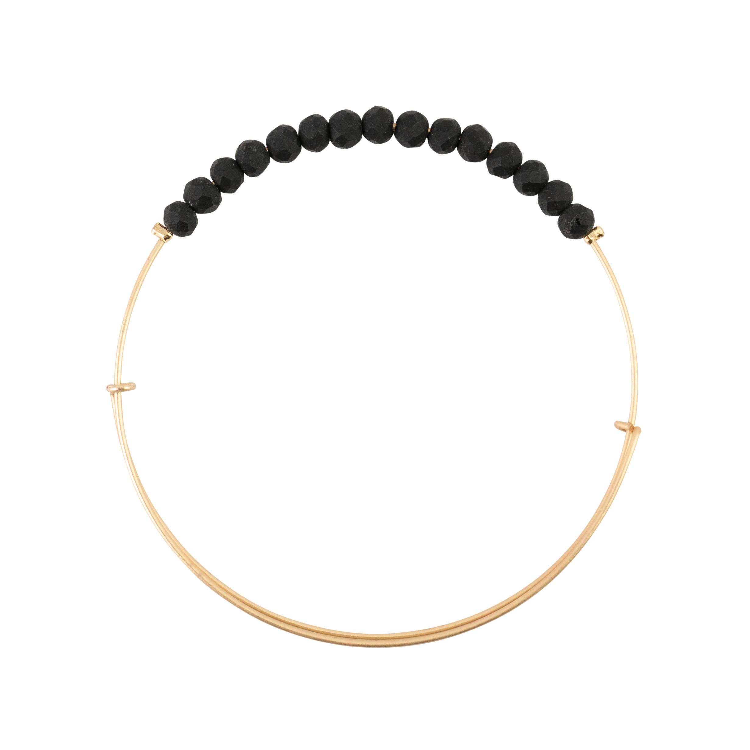 BOPS WHOLESALE - Wholesale Bangle Bracelet - Matte Black Crystal Bangle0