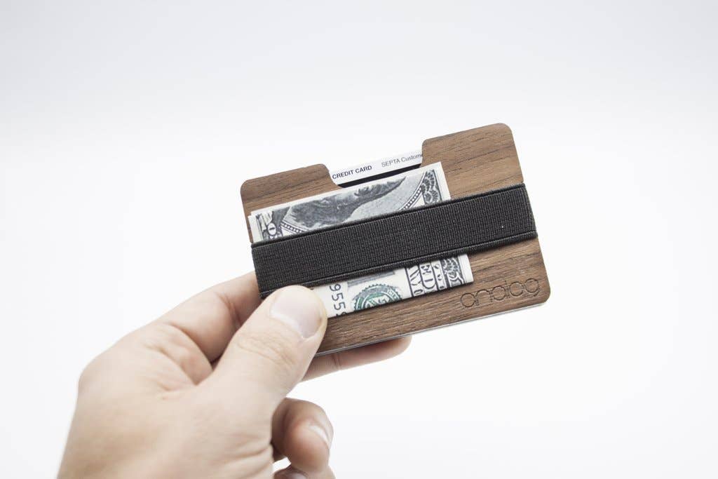 Analog Watch Co. - Wholesale Card Holder - Unisex - Birch & Walnut Wallet Card Holder Duo5