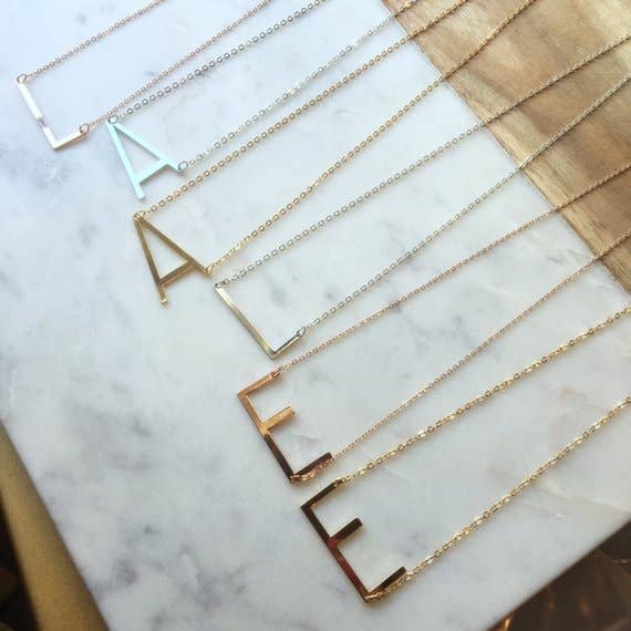 Women Paperclip Chain Necklace Simple Cute Hexagon Letter Pendant Initial  Dainty Layered Initial Necklaces - China Layered Initial Necklaces and  Initial Necklaces price