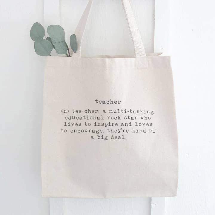 Indigo Tangerine - Wholesale Tote Bag - Unisex - Teacher Definition - Teachers Tote Bag
