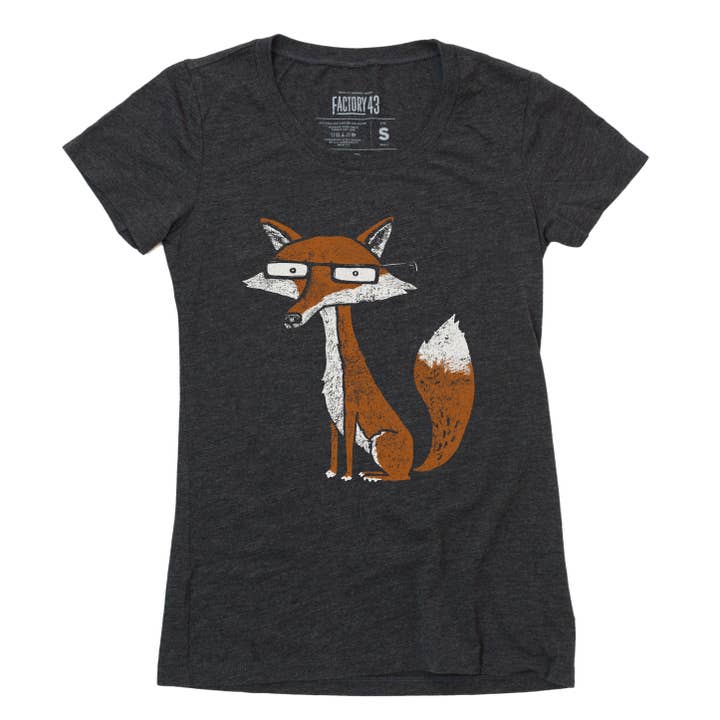 Factory 43 - Wholesale Screen Printed T-Shirt - Women's - Fox Women's Slim Shirt