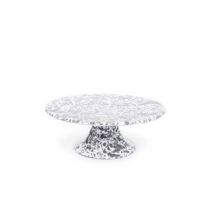 Crow Canyon Home - Wholesale Cake Stand - Splatter Enamelware Cake Stand