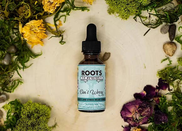 Roots To Remedies - Vente Supplément oral/vitamine - 1 oz d'extrait à base de plantes Ne vous inquiétez pas
