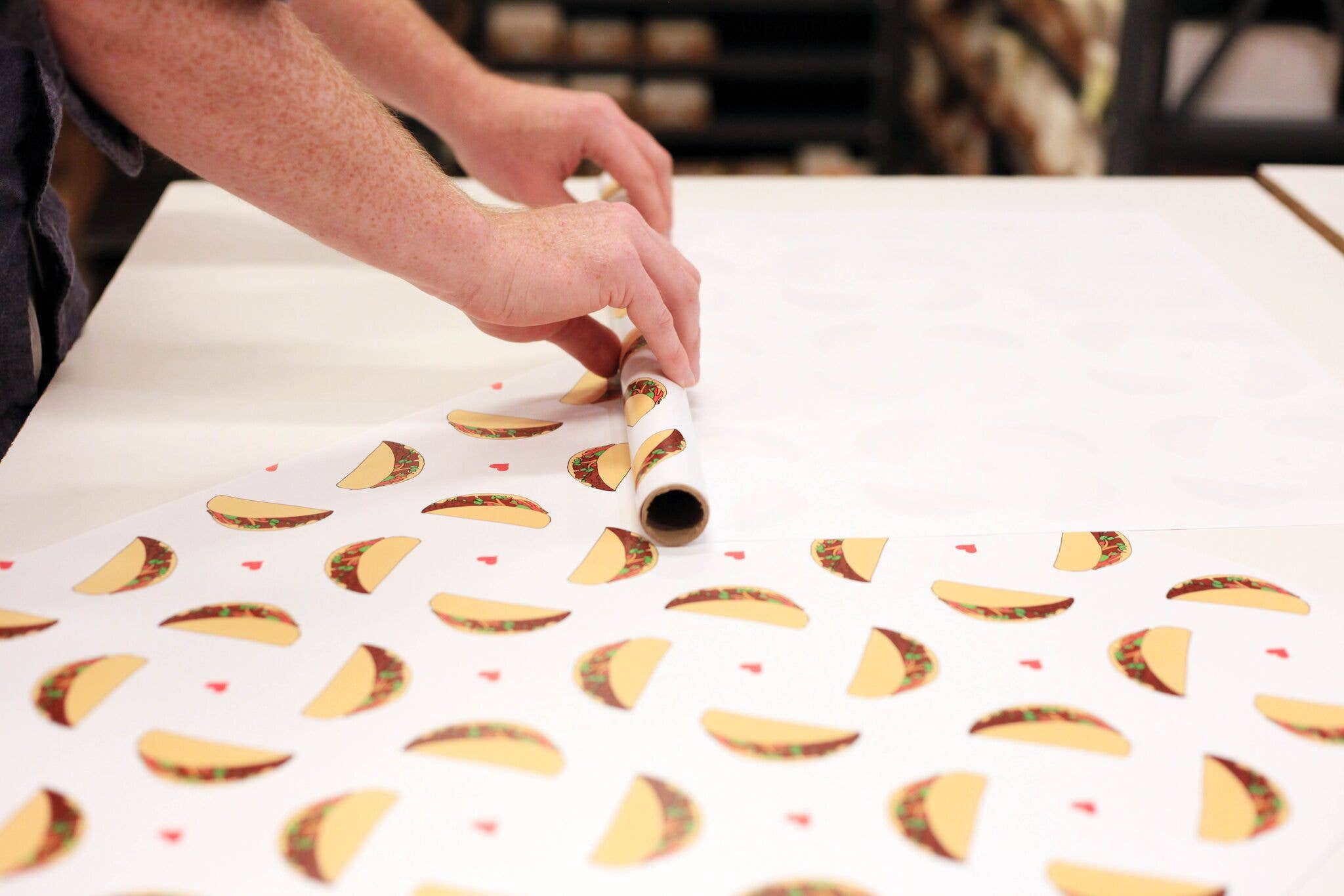 Steel Petal Press - Wholesale Wrapping Paper Roll - Taco Gift Wrapping Paper - Roll of 3 Sheets2