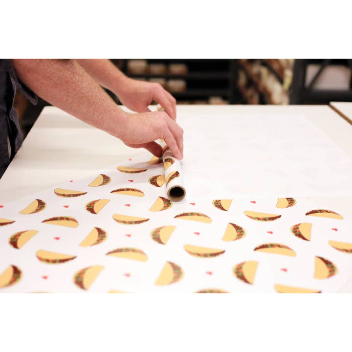 Steel Petal Press - Wholesale Wrapping Paper Roll - Taco Gift Wrapping Paper - Roll of 3 Sheets2