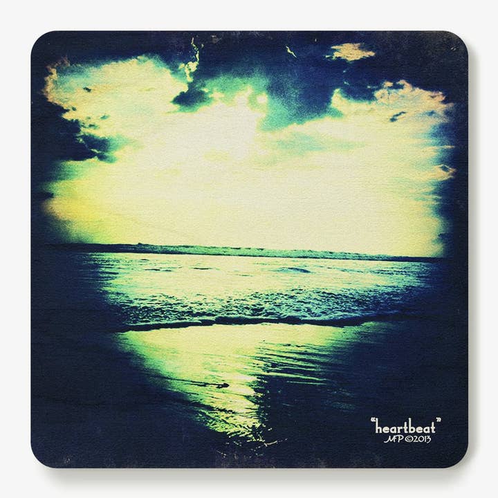 Dessous de verre Heartbeat pour la vente par Simply Grateful