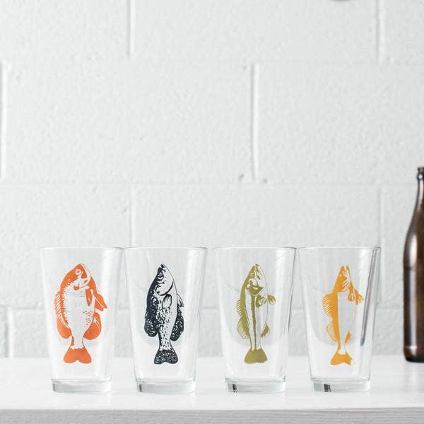 Vital Industries - Wholesale Drinking Glass/Cup - Gone Fishin' Glassware