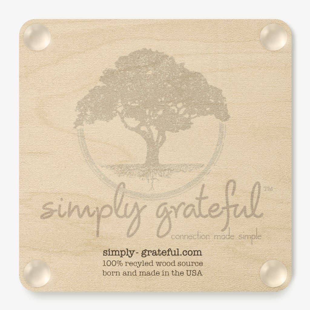 Simply Grateful - Wholesale Coasters - Lit Coaster2