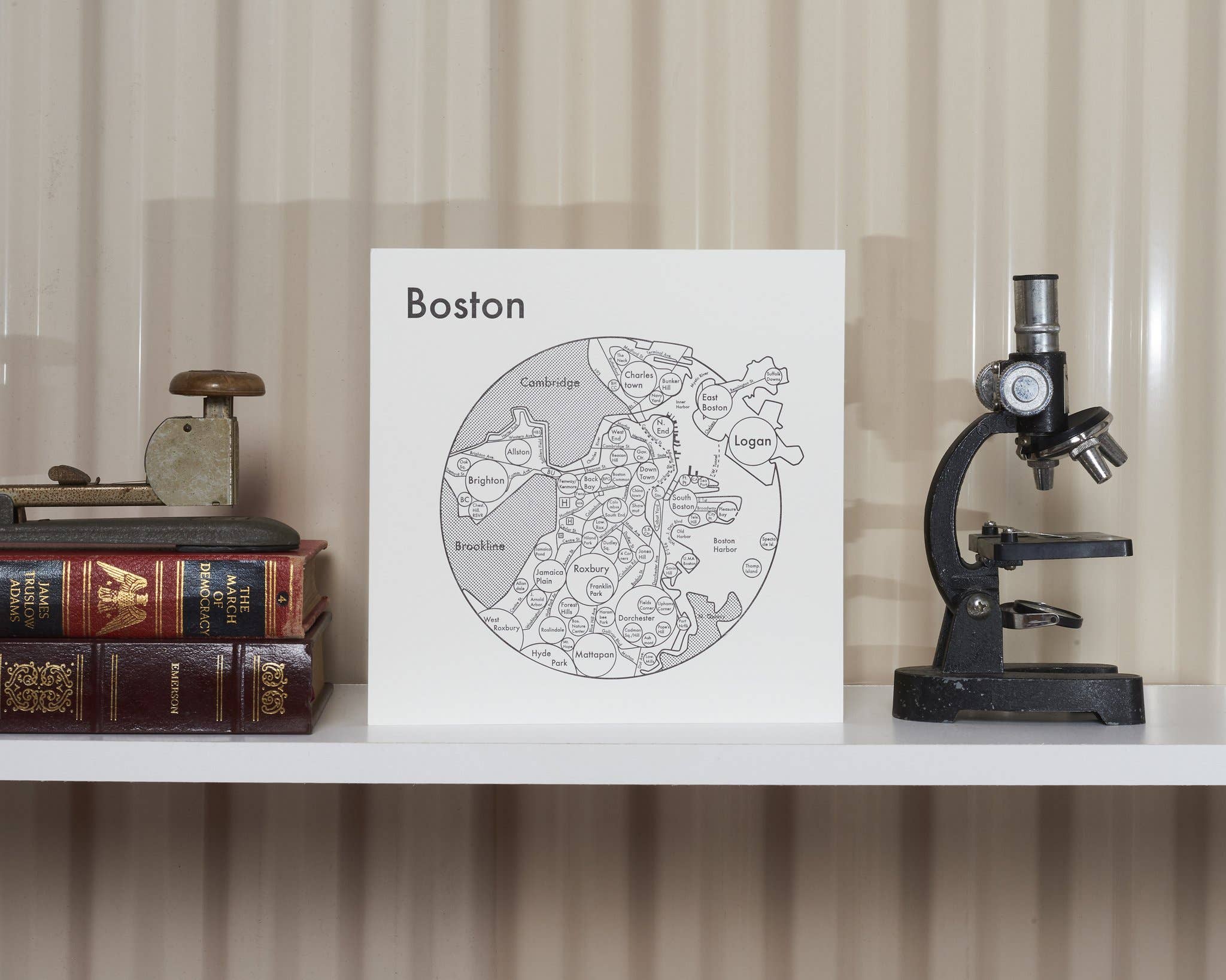 Archie's Press - Wholesale Map - Boston Map Print0