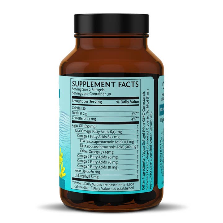 Sunwarrior - Wholesale Oral Supplement/Vitamin - Algae Omega-3 Supplement Capsules - Plant-Based, Vegan