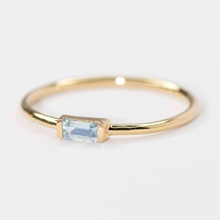 Caroline Blue Topaz Band - Vermeil for wholesale by Minette