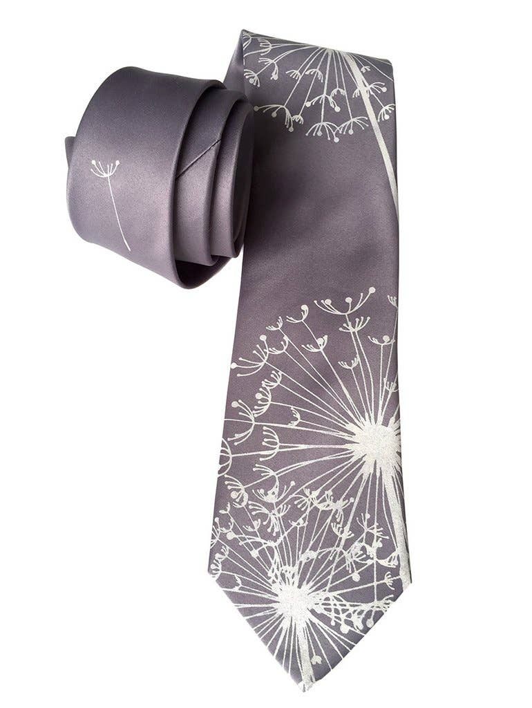 Cyberoptix Tie Lab - Wholesale Necktie - Men's - Dandelion Print Necktie3