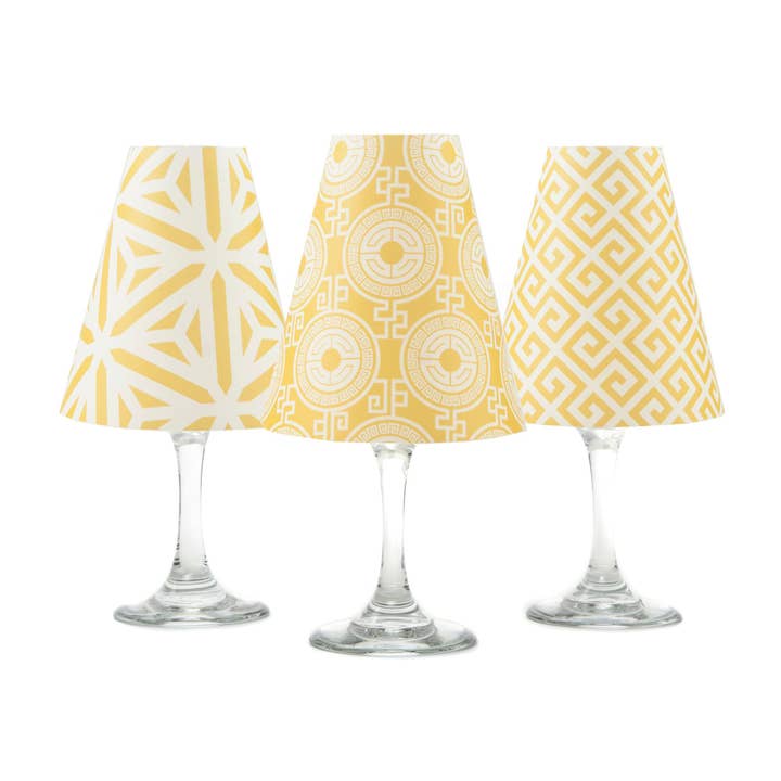 Atenas - Sombras para copa de vino, color amarillo para venta al por mayor de di Potter