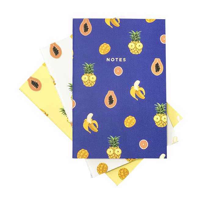 Hadron Epoch Design Studio - Wholesale Notebook - Mini Tropical Fruit Pattern Notebook0