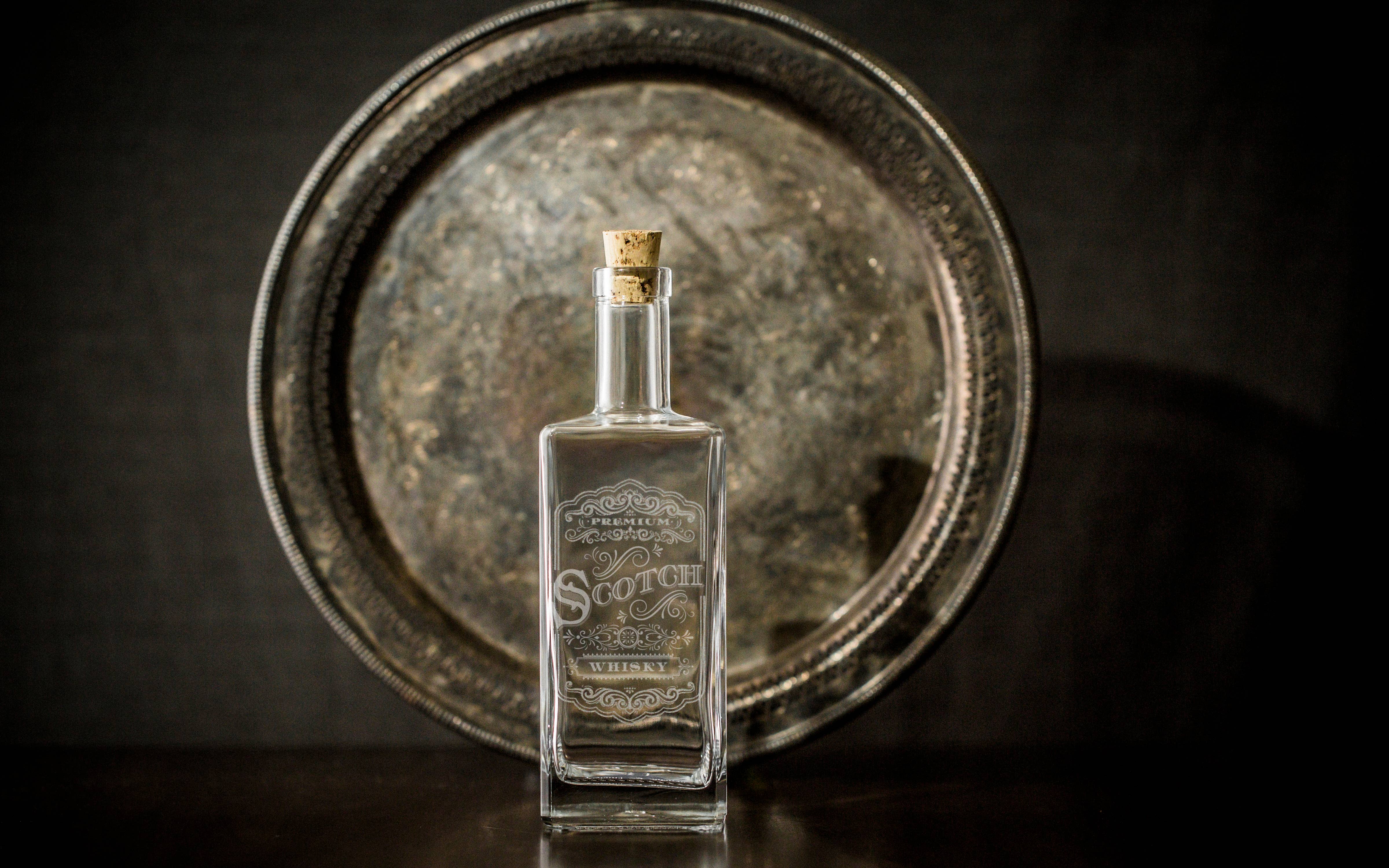 Rec Etch – wholesale Dekanter – Inemperance Flaska - Fyrkantig8