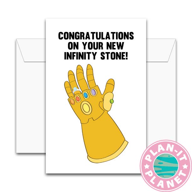 Infinity Stone Card for wholesale by Plan-It Planet