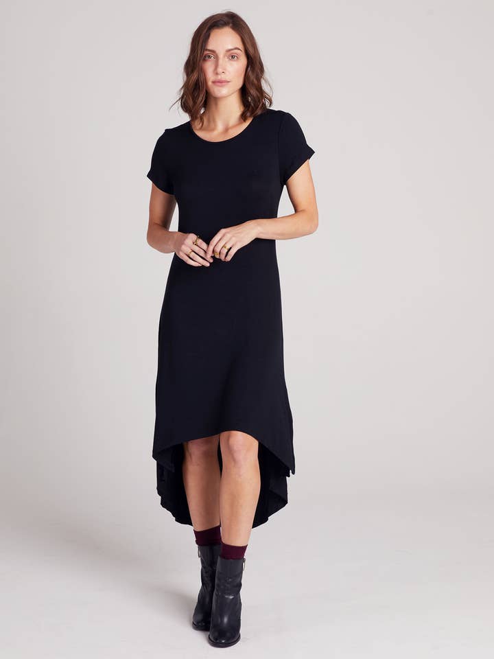 EZ Sheer Jersey Dress - White for wholesale by A.Lynn