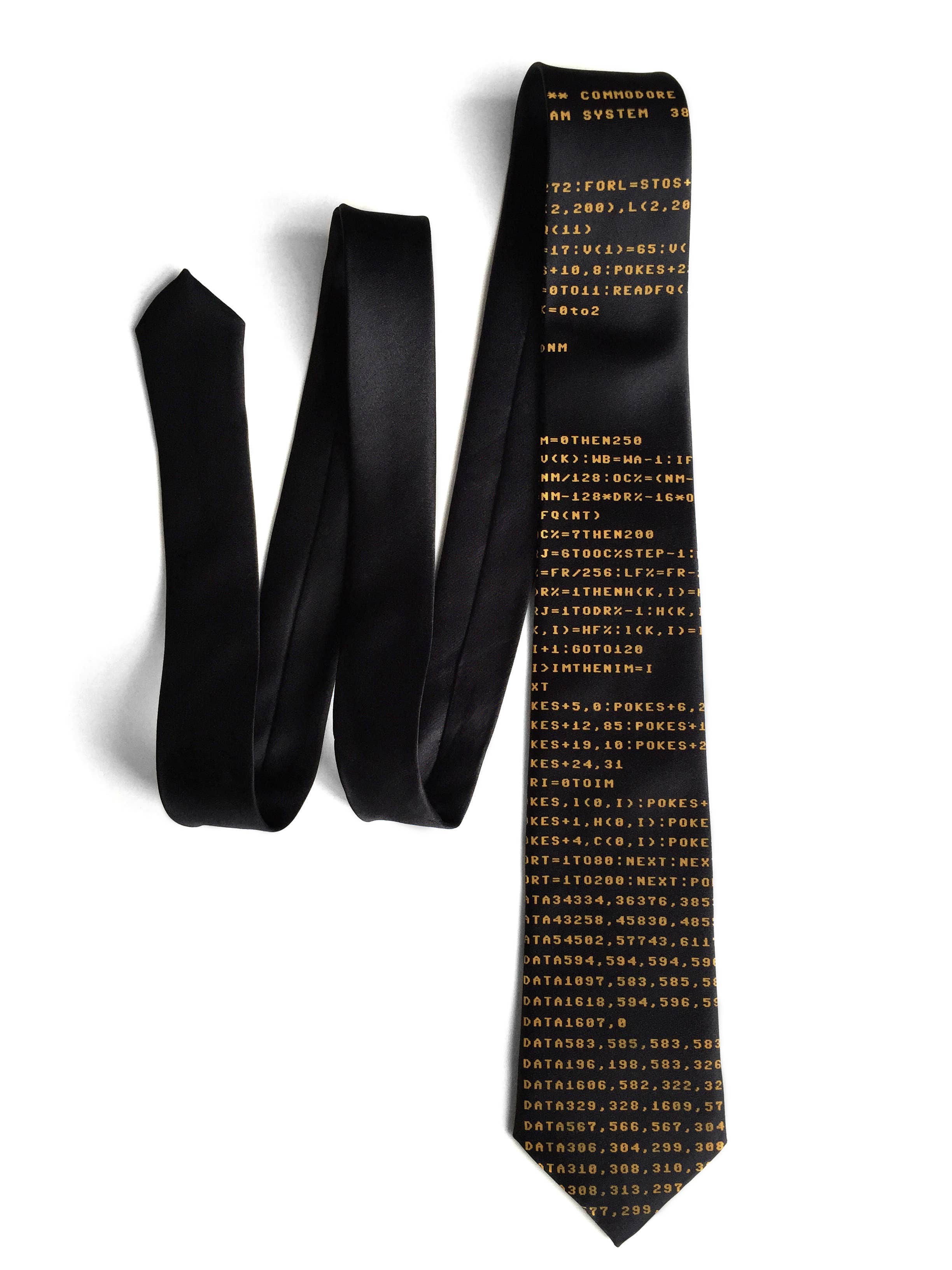 Cyberoptix Tie Lab - Wholesale Necktie - Men's - C64 Silk Necktie. Basic Code Commodore Tie.5
