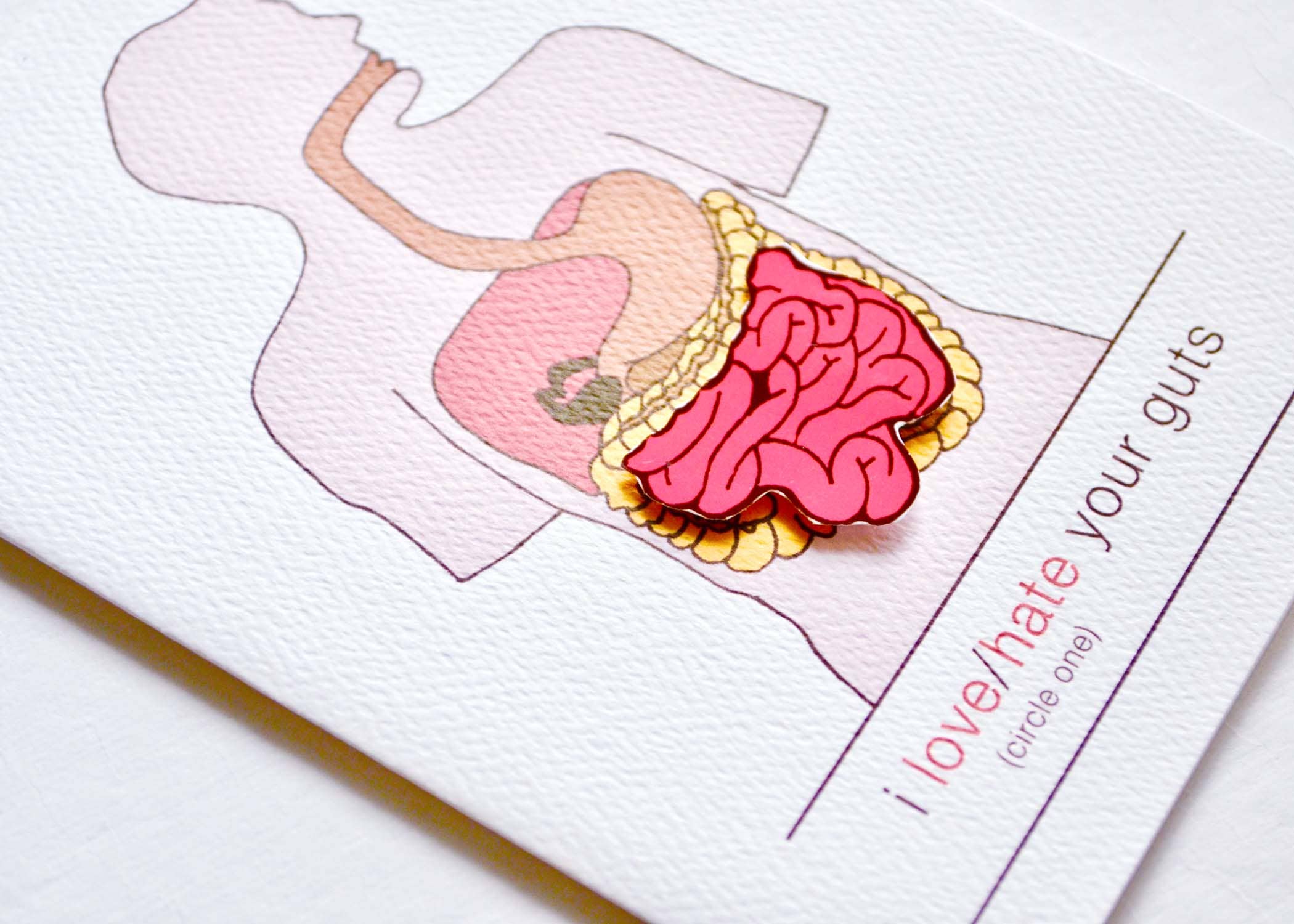 Cracked Designs - Wholesale Love Card - I Love Hate Your Guts1