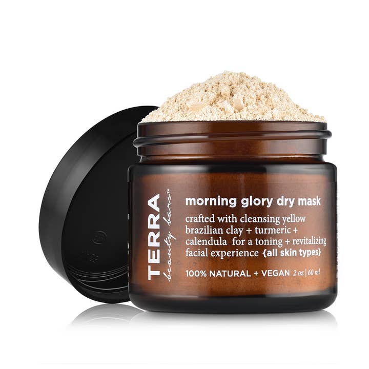 Masque sec à l'argile brésilienne au curcuma Morning Glory pour la vente par Terra Beauty Bars