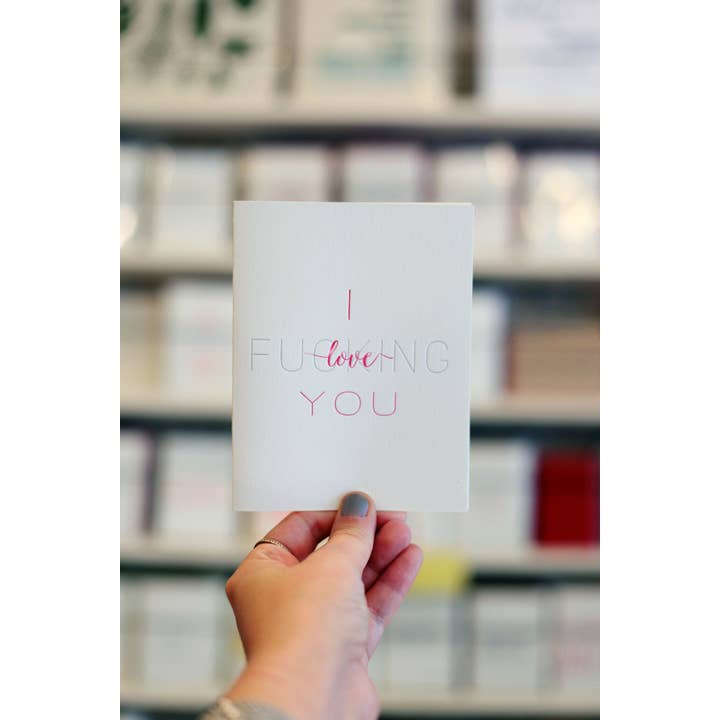 Steel Petal Press - Wholesale Love Card - Fucking Love - Letterpress Love Anniversary Valentine Day Card3
