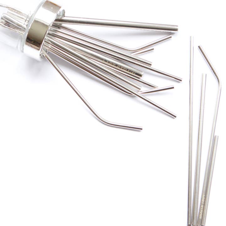 Last Straw - Wholesale Drinking Straw - Silver Stainless Straws
