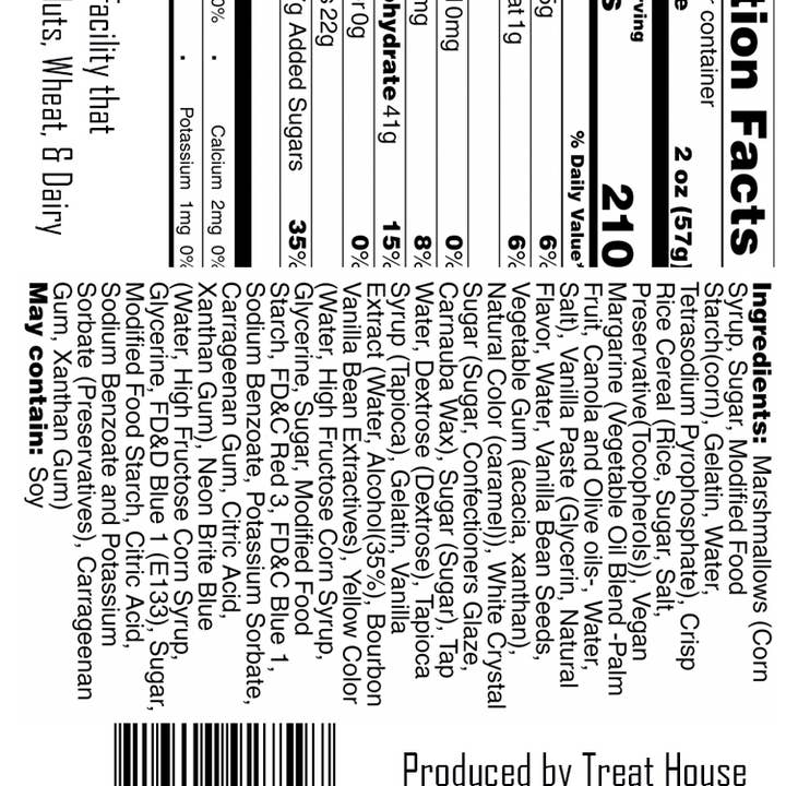 Treat House - Wholesale Snack Bar - Jumbo Birthday Cake Rice Krispie Treat2