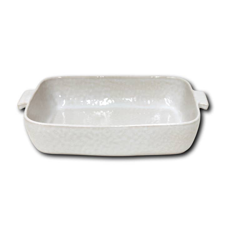 Cozina Rectangular Baker - White for wholesale by Carmel Ceramica