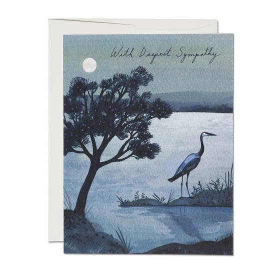 Blue Heron for wholesale by Red Cap Cards