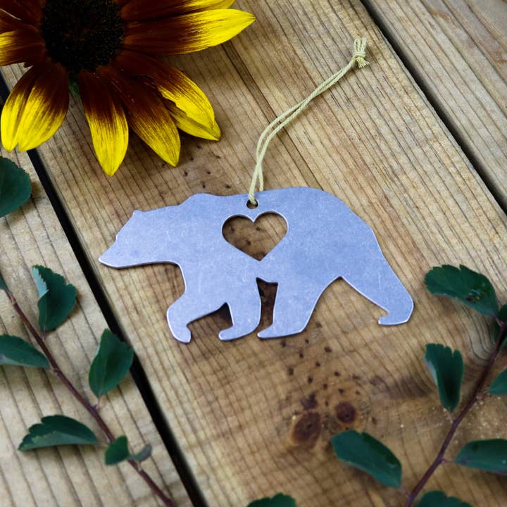Iron Maid Art - Wholesale Ornament - Bear Metal Holiday Gift Christmas Ornament Animal Hiking5