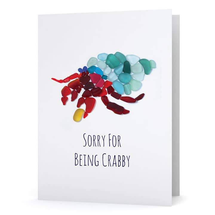 Sea Glass Einsiedlerkrebs Sorry For Being Crabby für den Großhandel von Beachcombing / Etched by the Sea