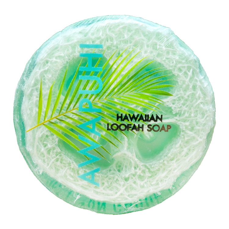 Maui Soap Co. – wholesale Tvål – Awapuhi havet salt & Kukui exfolierande Loofah tvål 4,75 oz1