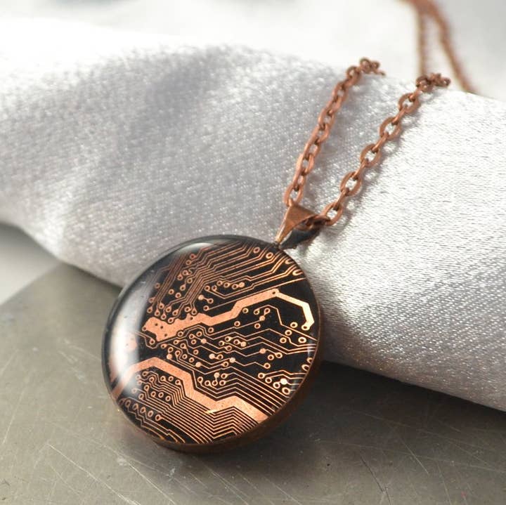 Copper Medium Necklace for wholesale by Circuit Breaker Labs
