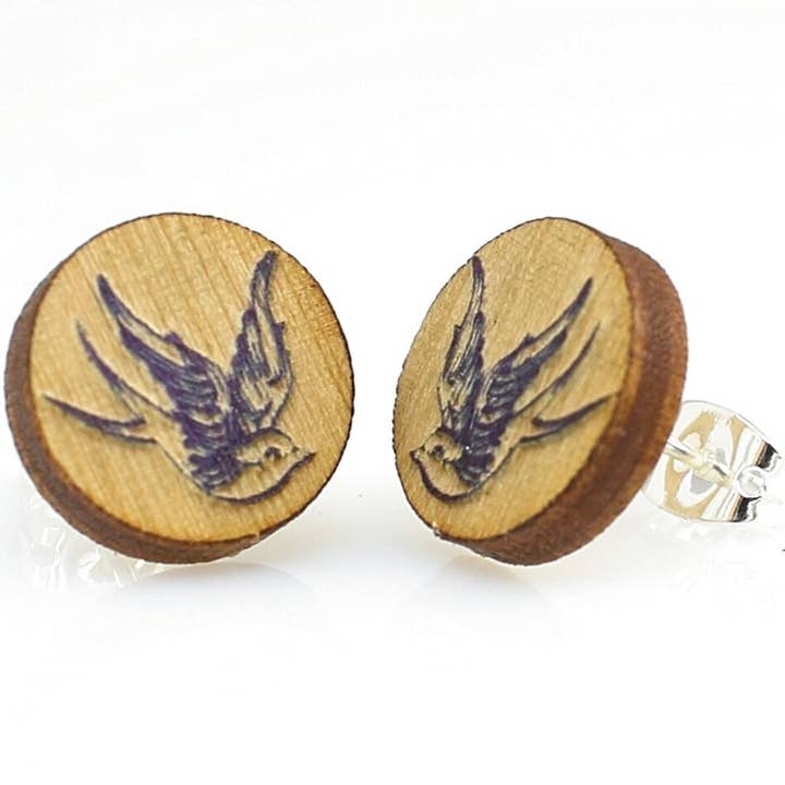 Sparrow Stud Earrings for wholesale by Green Tree Jewelry