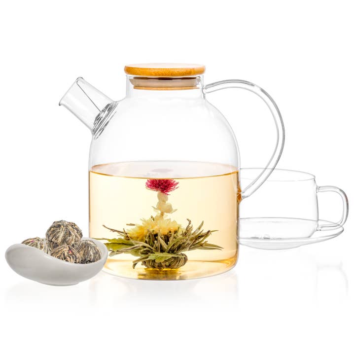 TEALYRA / LUXBE - Wholesale Loose tea - Flowering Blooming Tea Gift Box, 12 pcs Shapes & Flavors2