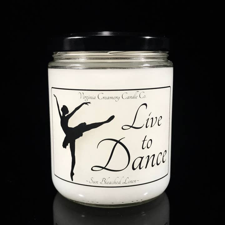 Virginia Creamery Candle Co. - Wholesale Jar/Filled Candle - D2-Live to Dance 16oz Jar