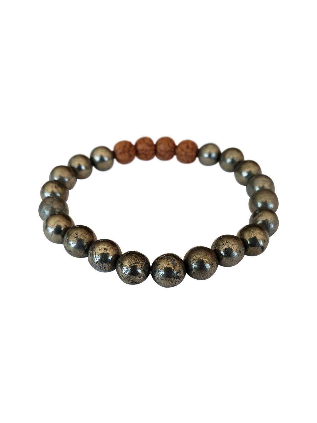 Kuratif – wholesale Beaded bracelet – Protection Pyrite Bead Bracelet1
