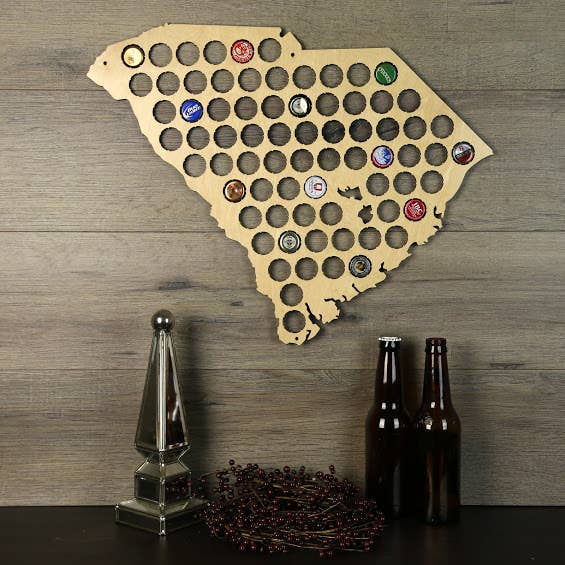 Torched Products – Engroshandel 3D-vægkunst – Mænds gave tilstand øl cap kort - Beer Cap Collector/Display99