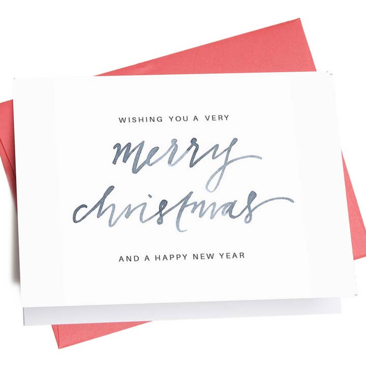 Blue Christmas | Holiday Greeting Card for wholesale by Inkwell Cards