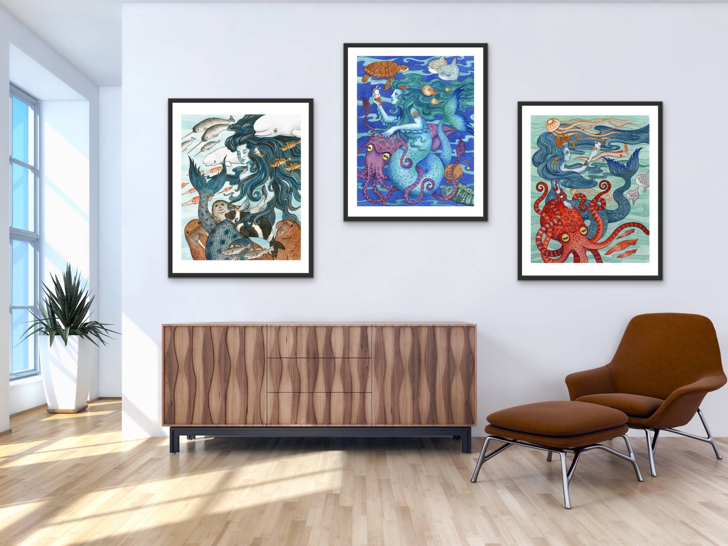 SepiaLepus Illustration - Wholesale Art Print - 8" x 10" Sedna Art Print1