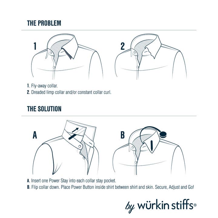 wurkin stiffs - Wholesale Collar Stiffener - Assorted Size Power Stays Magnetic Collar Stays - Black
