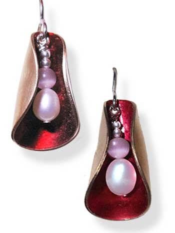 Blossom Earrings - Red for wholesale by LeDanse Limited Edition Jewelry