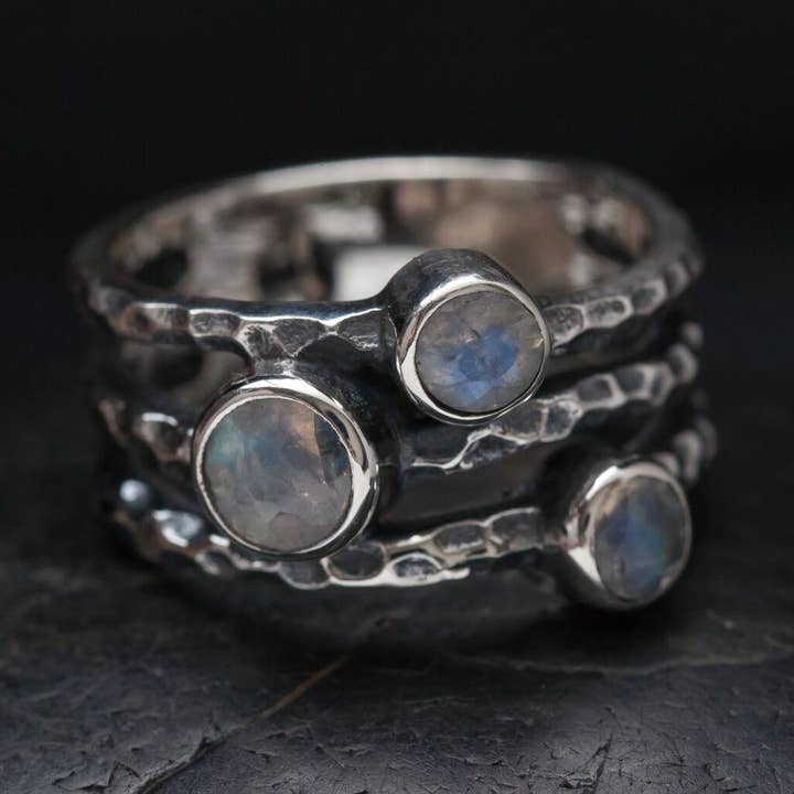 Rimpelring van sterling zilver voor wholesale door Baizaar