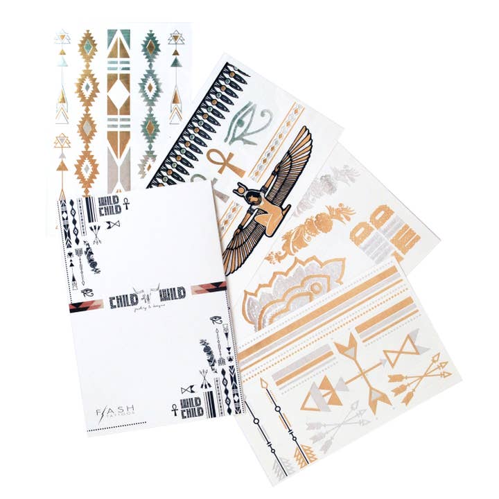 Child of Wild Temporary Tattoo pack - festival jewelry for wholesale by Flash Tattoos